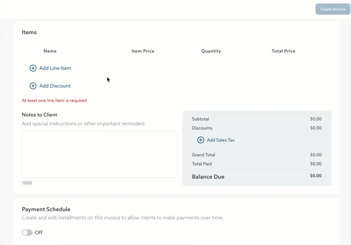 Add Line Item - New Invoice.gif